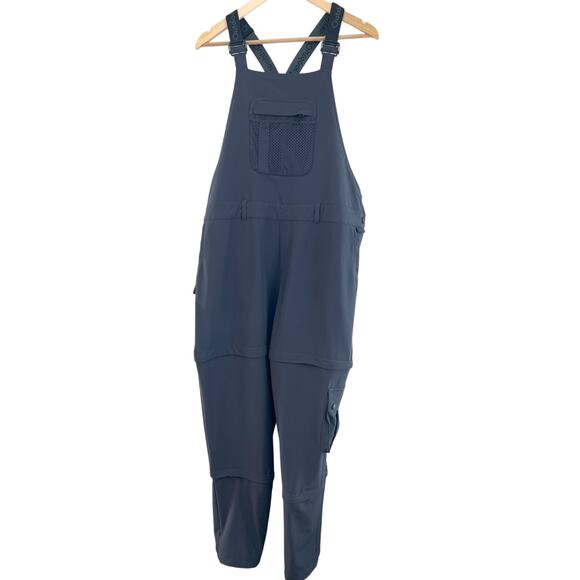 Outdoor Voices Rectrek Convertible Terrastretch Overalls XXL Anthracite Hiking - Picture 3 of 11